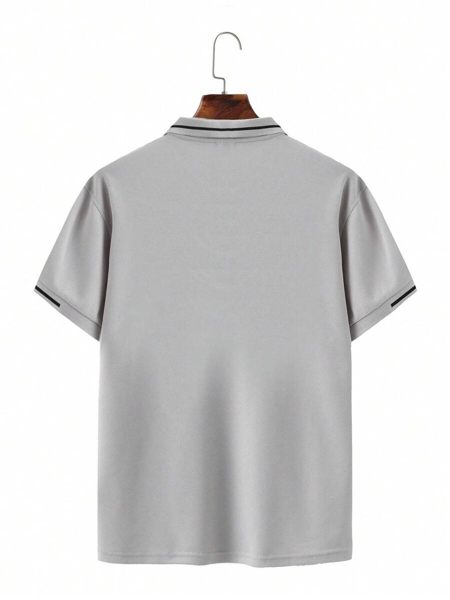 Polo manches courtes col boutonné