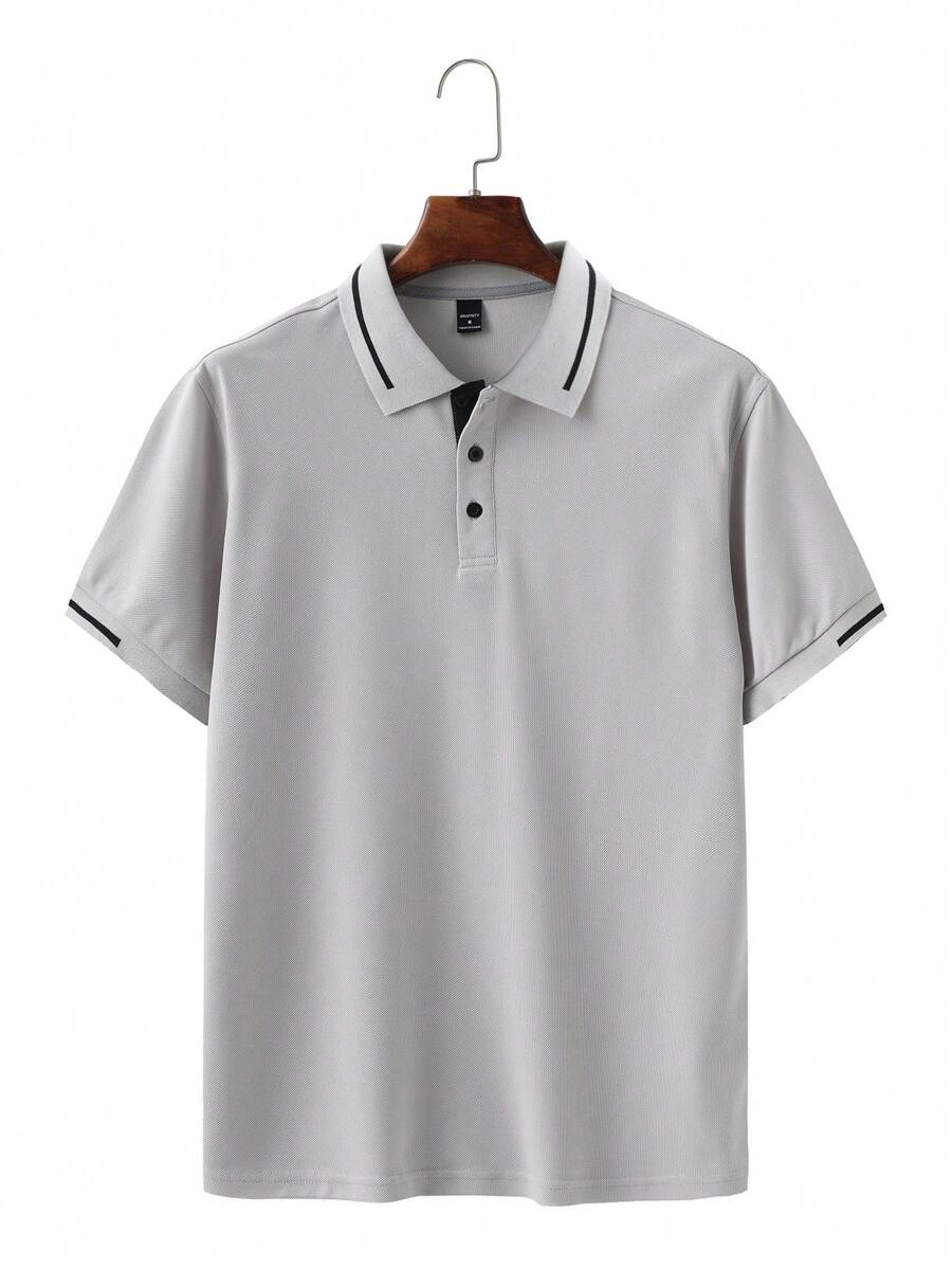 Polo manches courtes col boutonné