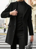 Manteau chaud d'hiver élégant structuré au style intemporel homme – Daguerre