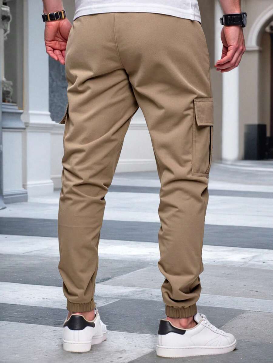 Pantalon jogger cargo léger avec poches coupe urbaine homme – Armagnac