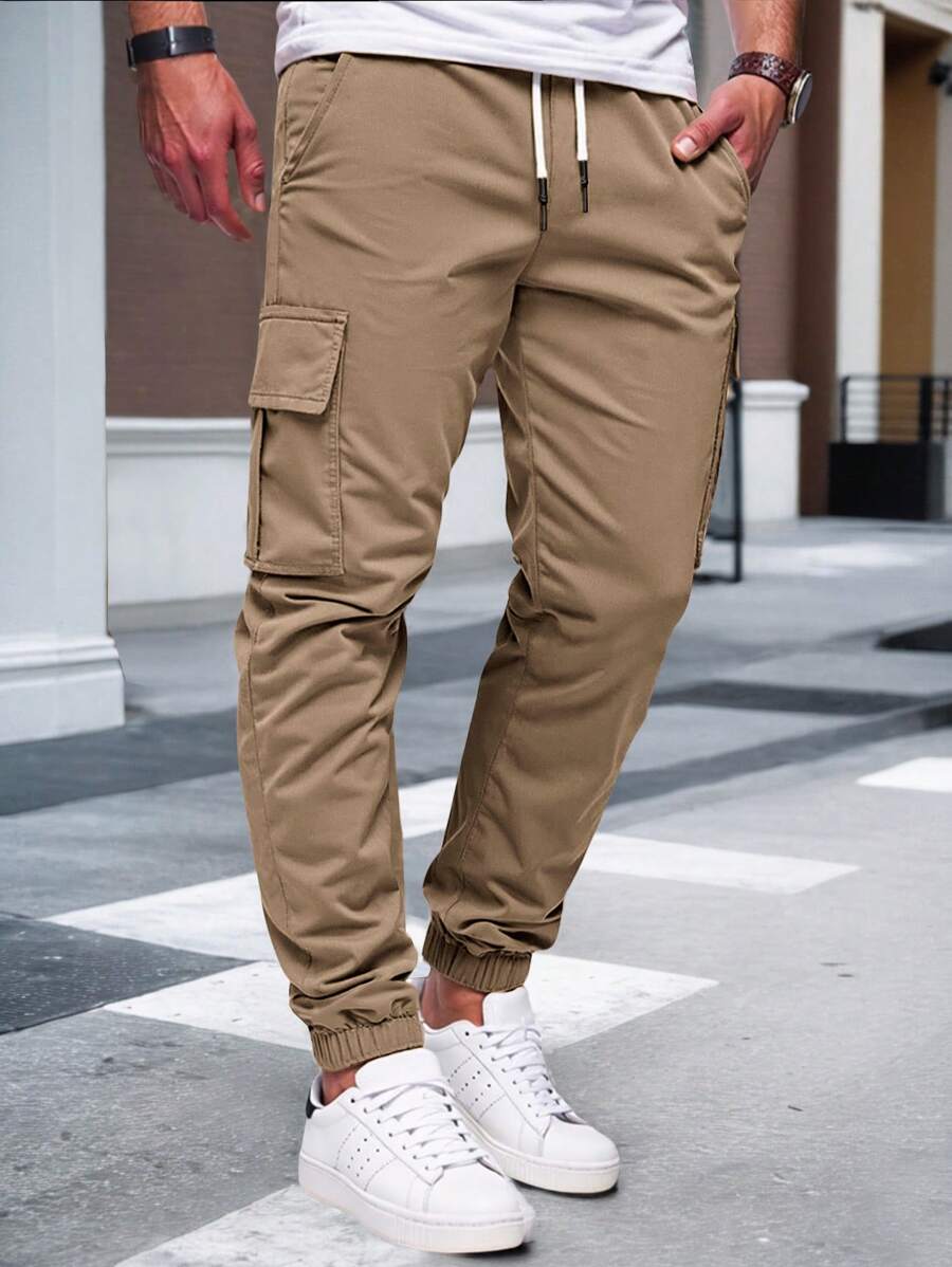 Pantalon jogger cargo léger avec poches coupe urbaine homme – Armagnac