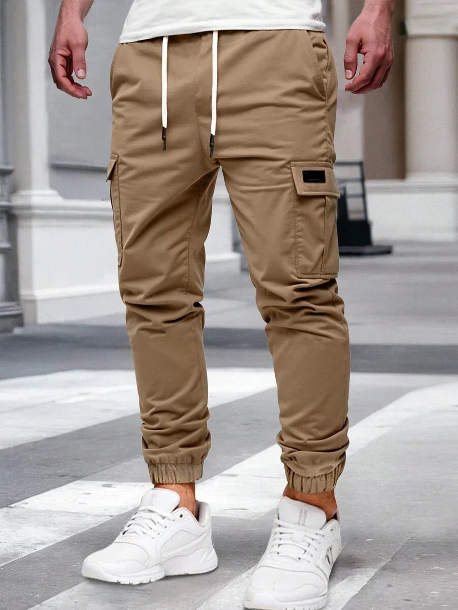Pantalon jogger cargo léger avec poches coupe urbaine homme – Armagnac