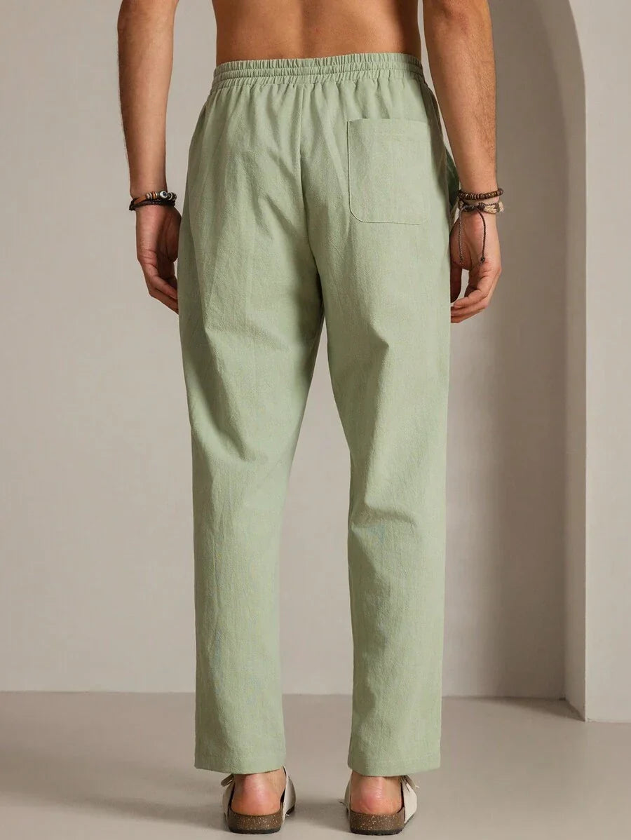 Pantalon d'été léger à taille cordon