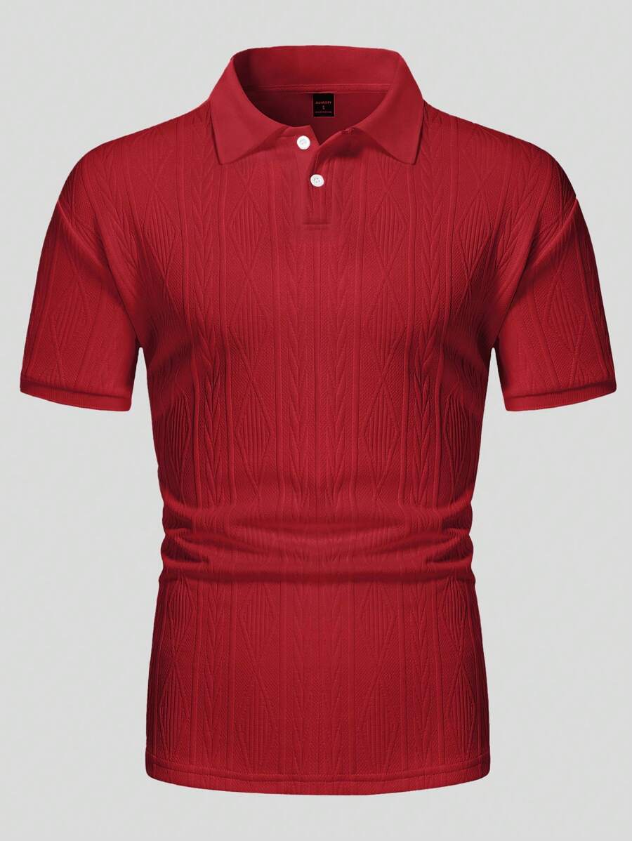 Polo d'été boutonné en maille extensible légère homme – Sauve