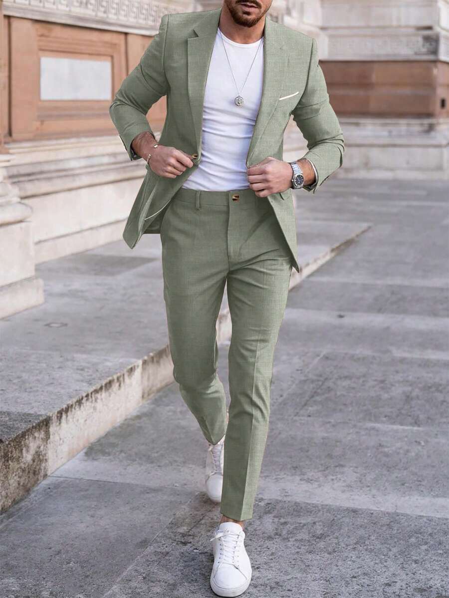Ensemble d'été léger veste et pantalon de costume sur mesure homme – Goury