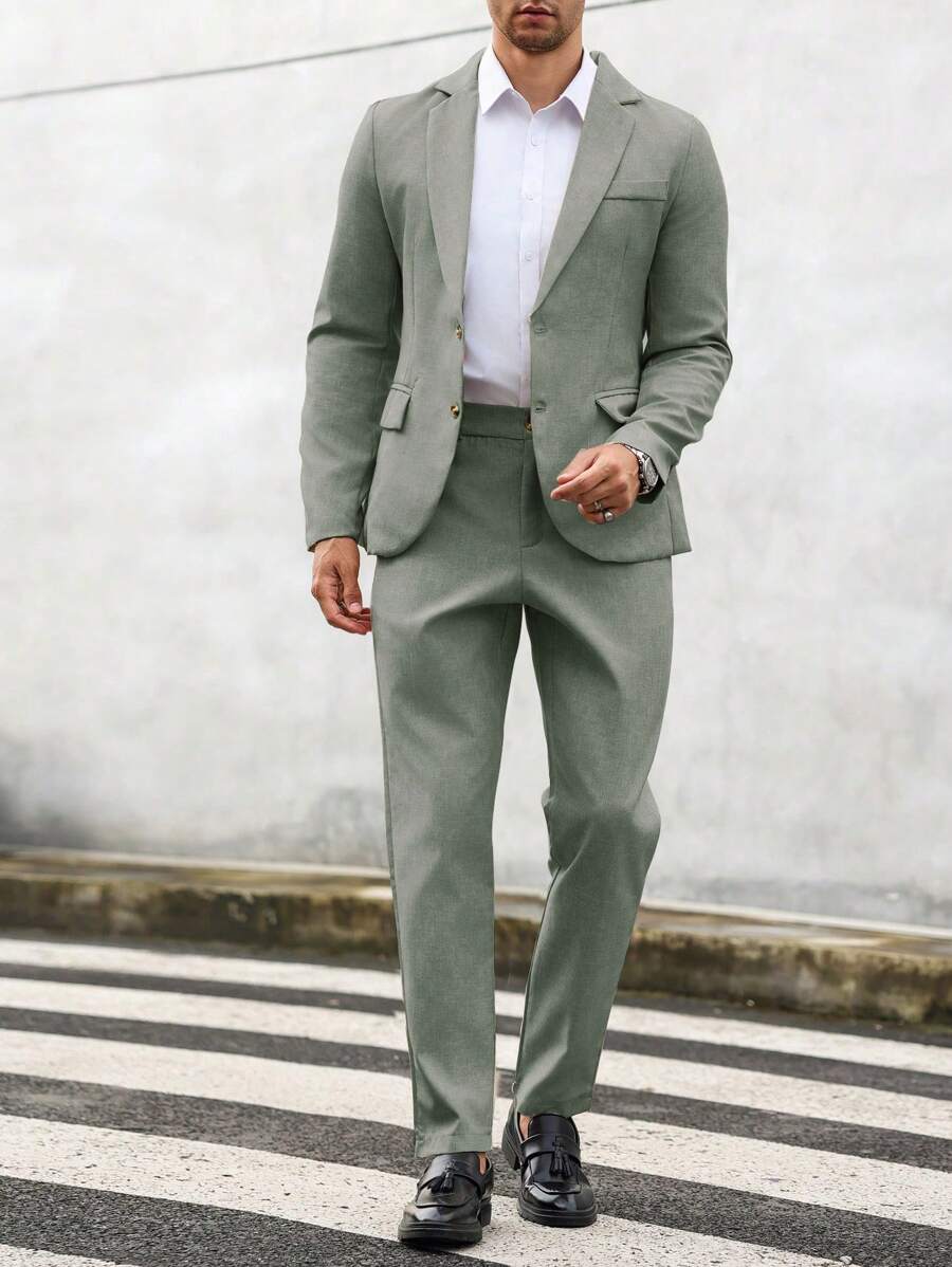 Ensemble d'été léger veste et pantalon de costume sur mesure homme – Goury
