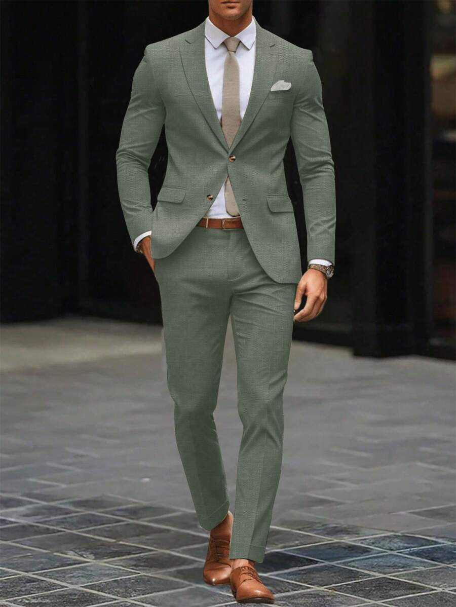 Ensemble d'été léger veste et pantalon de costume sur mesure homme – Goury