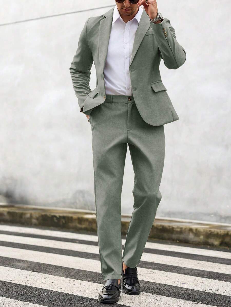 Ensemble d'été léger veste et pantalon de costume sur mesure homme – Goury