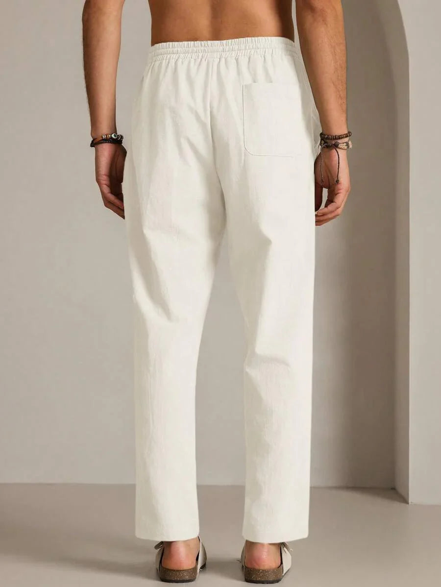 Pantalon d'été léger à taille cordon