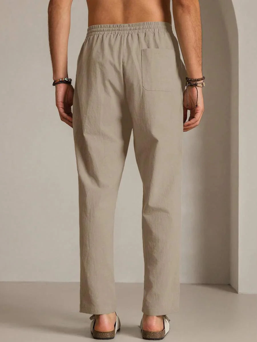 Pantalon d'été léger à taille cordon