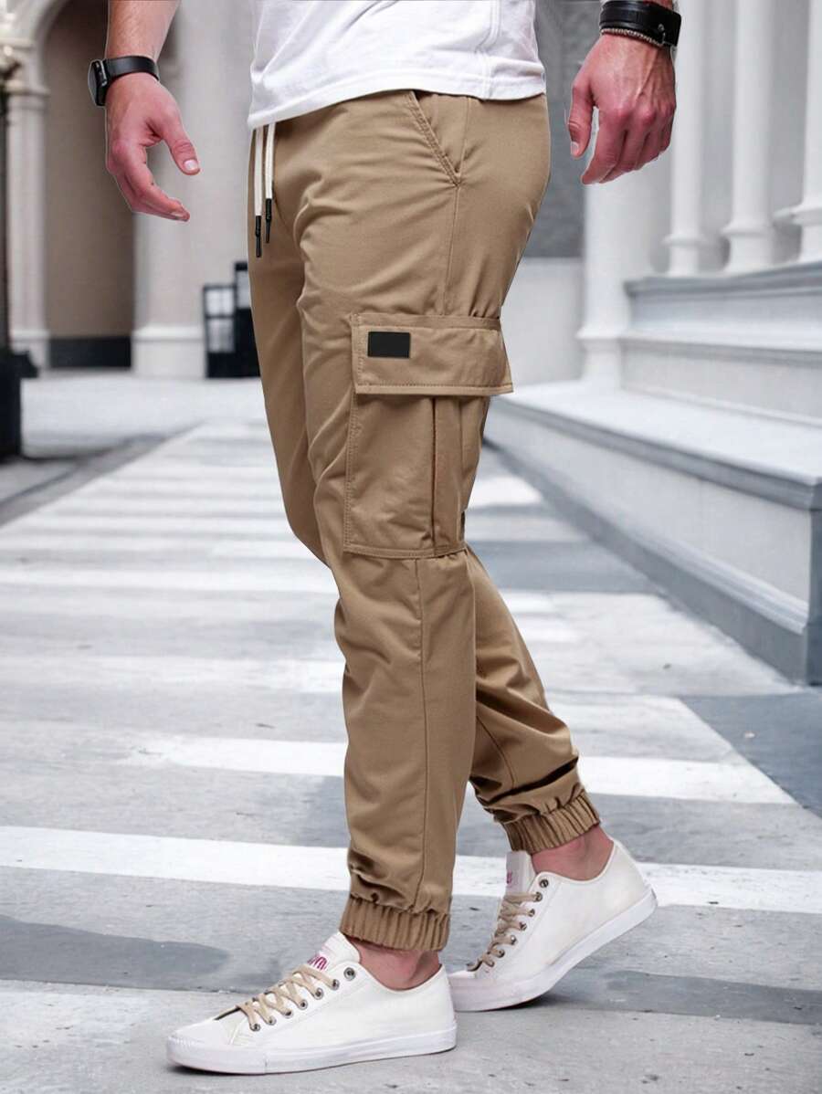 Pantalon jogger cargo léger avec poches coupe urbaine homme – Armagnac