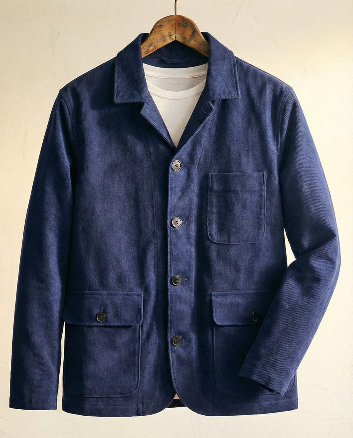 Veste utilitaire boutonnée à poches