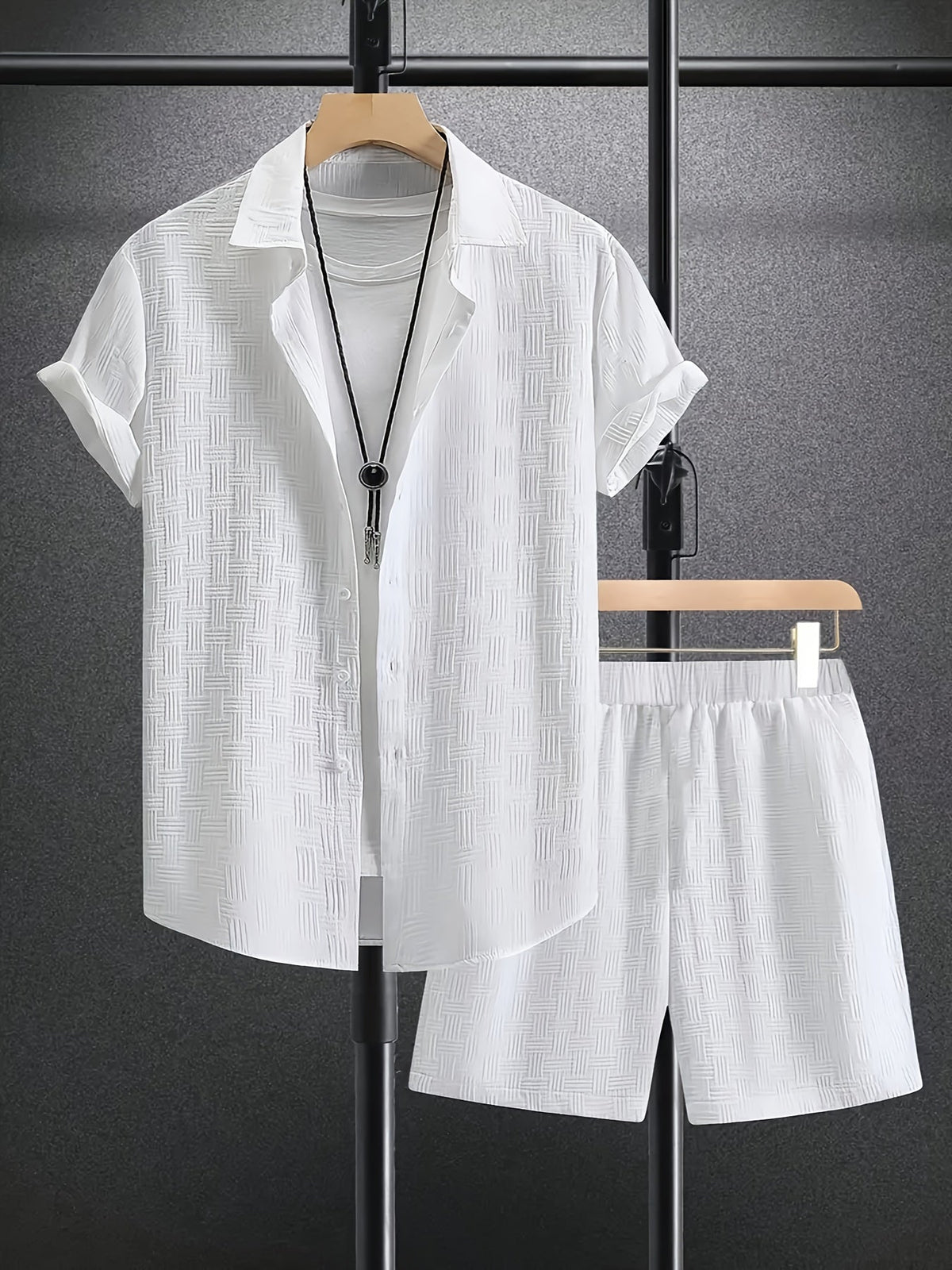 Ensemble d'été chemise col à revers