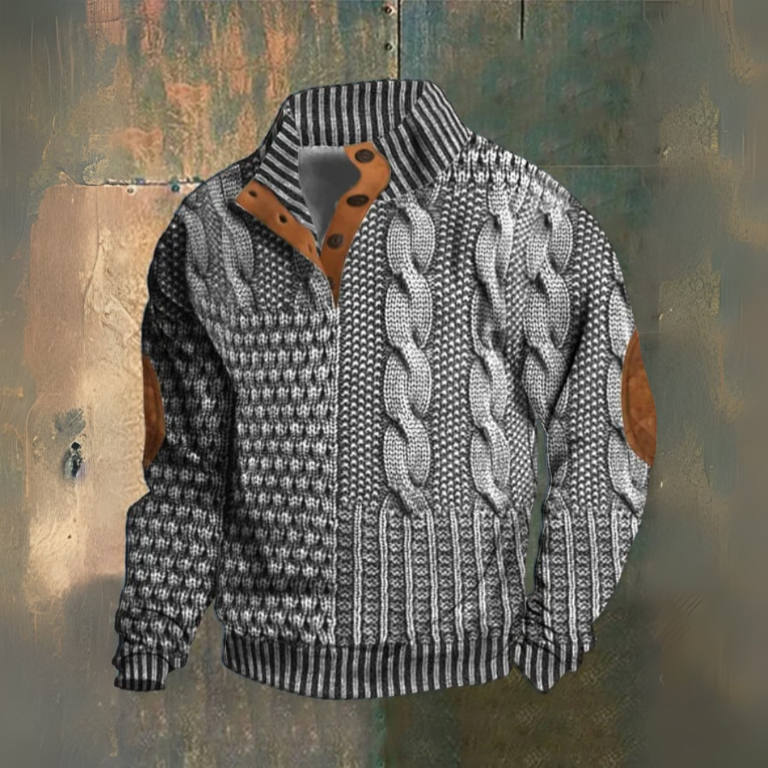 Pull col montant en maille douce