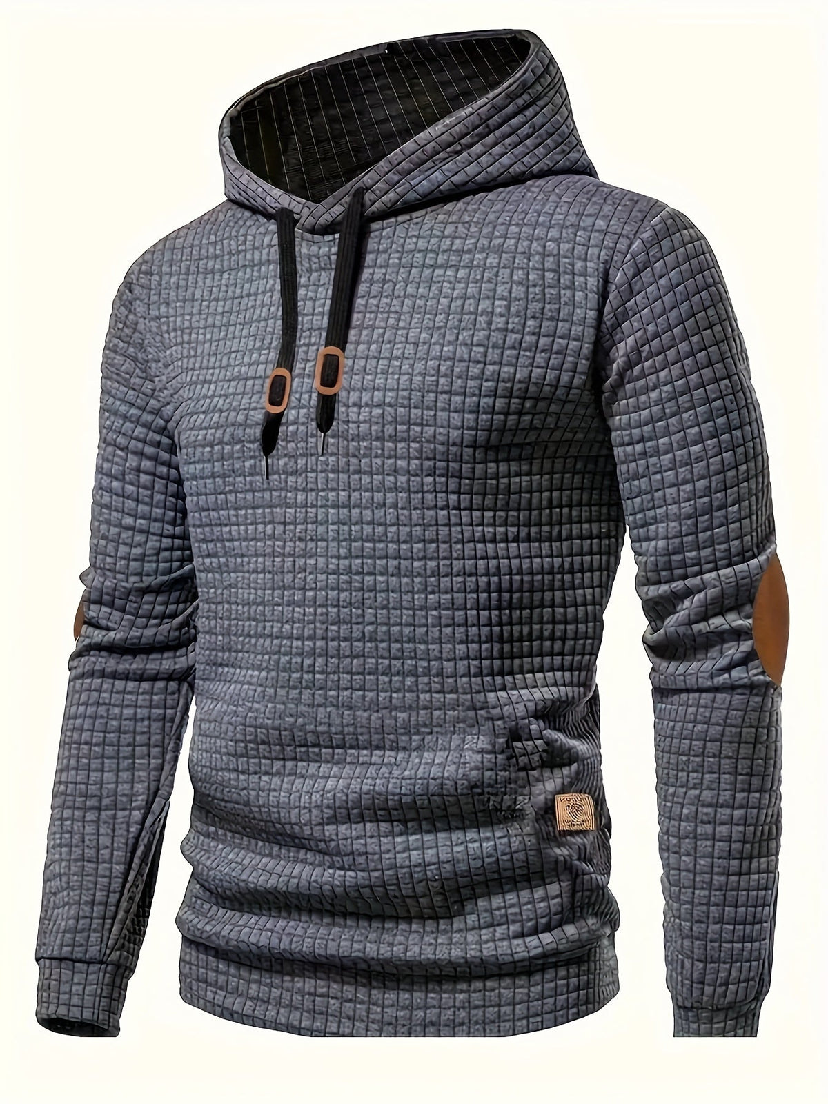 Sweat à capuche gaufré avec coudières