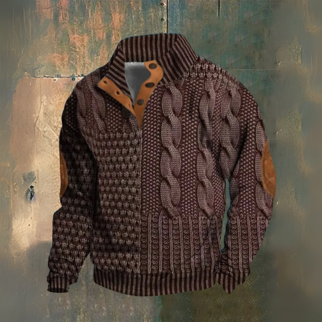 Pull col montant en maille douce