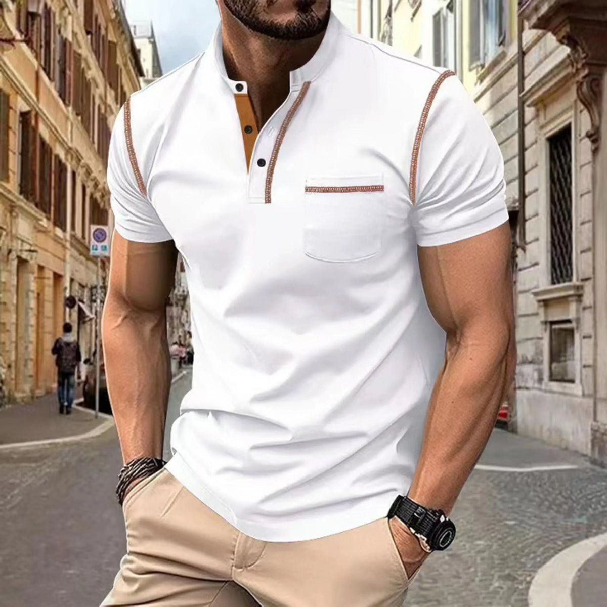 Polo classique pour le quotidien au style intemporel homme – Delambre