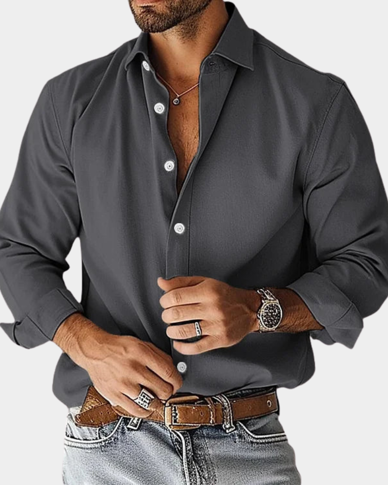 Chemise boutonnée extensible coupe ajustée