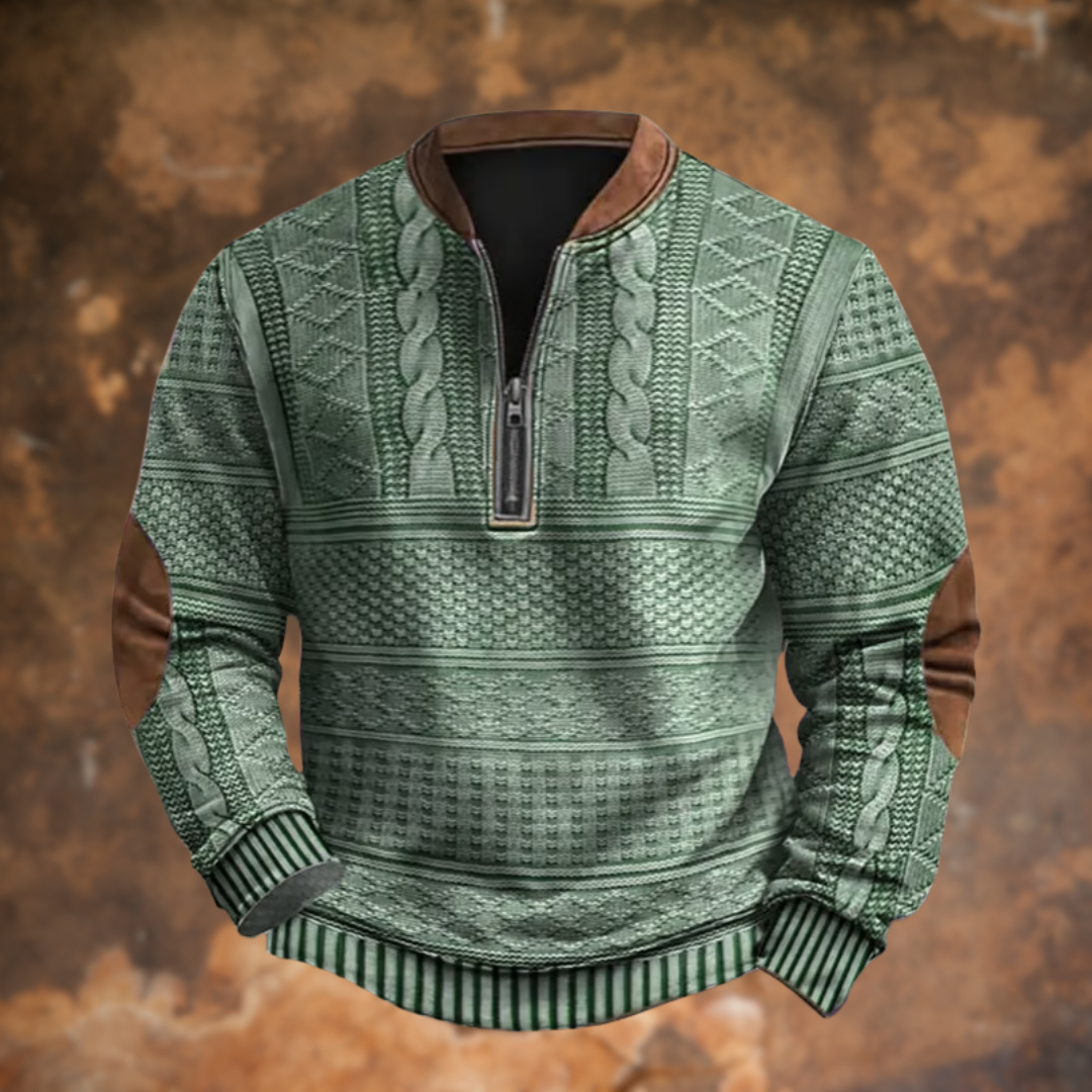 Polo d'automne élégant manches longues au style intemporel homme – Lowendal