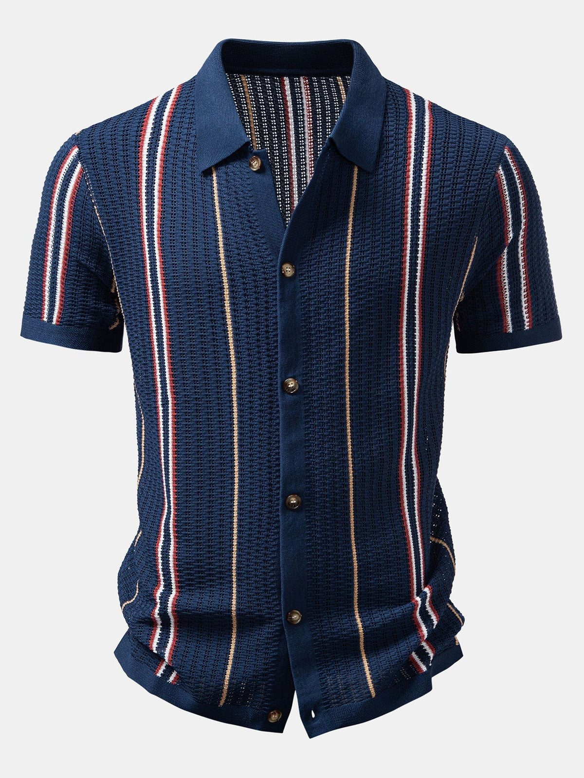 Ensemble chemise rayée et pantalon droit