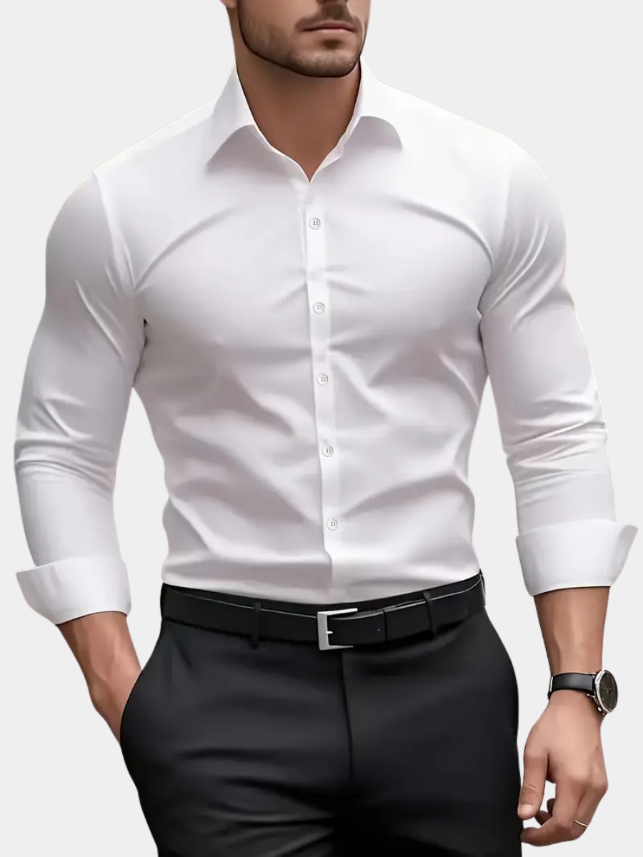 Chemise respirante à manches longues coupe soignée homme – Université