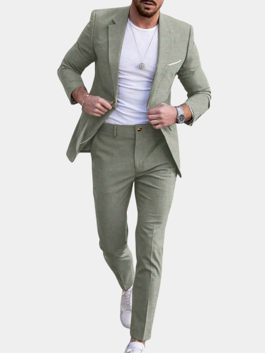 Ensemble d'été léger veste et pantalon de costume sur mesure homme – Goury