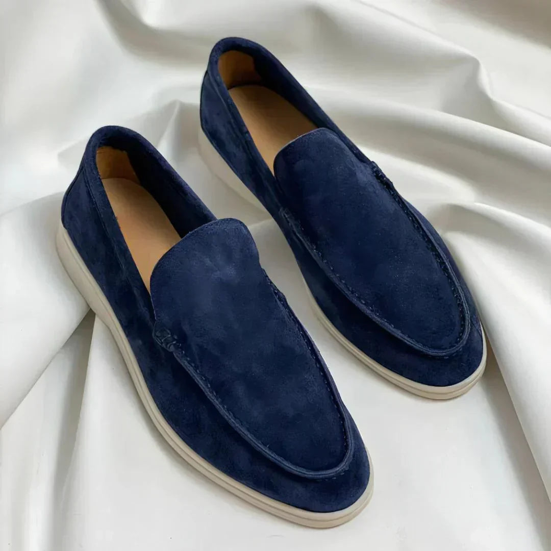 Mocassins en daim souple à enfiler semelle confort homme – Granville