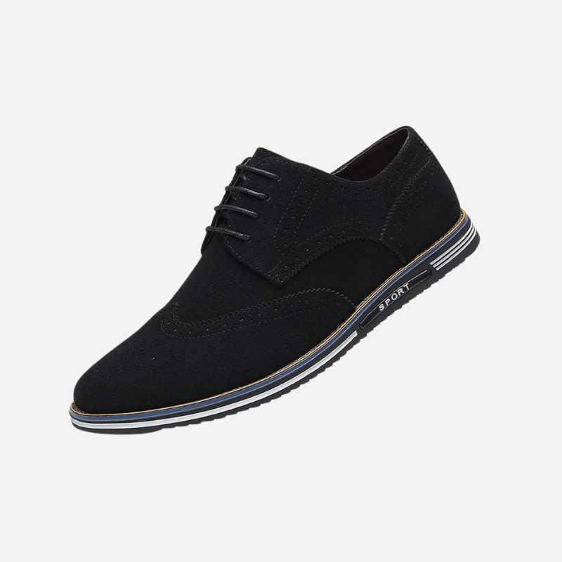 Chaussures à lacets aspect daim semelle sport