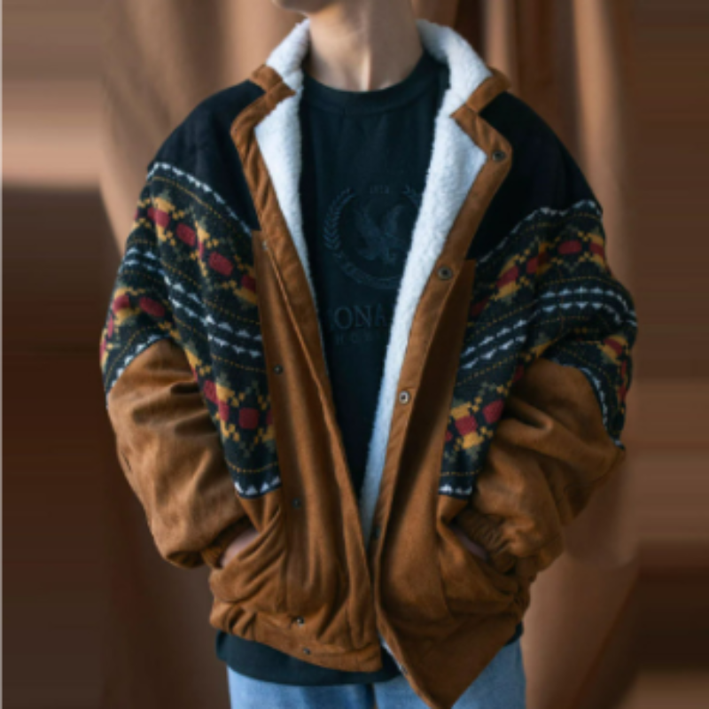Veste polaire rétro coupe structurée hiver style chic intemporel homme – Saint-Louis