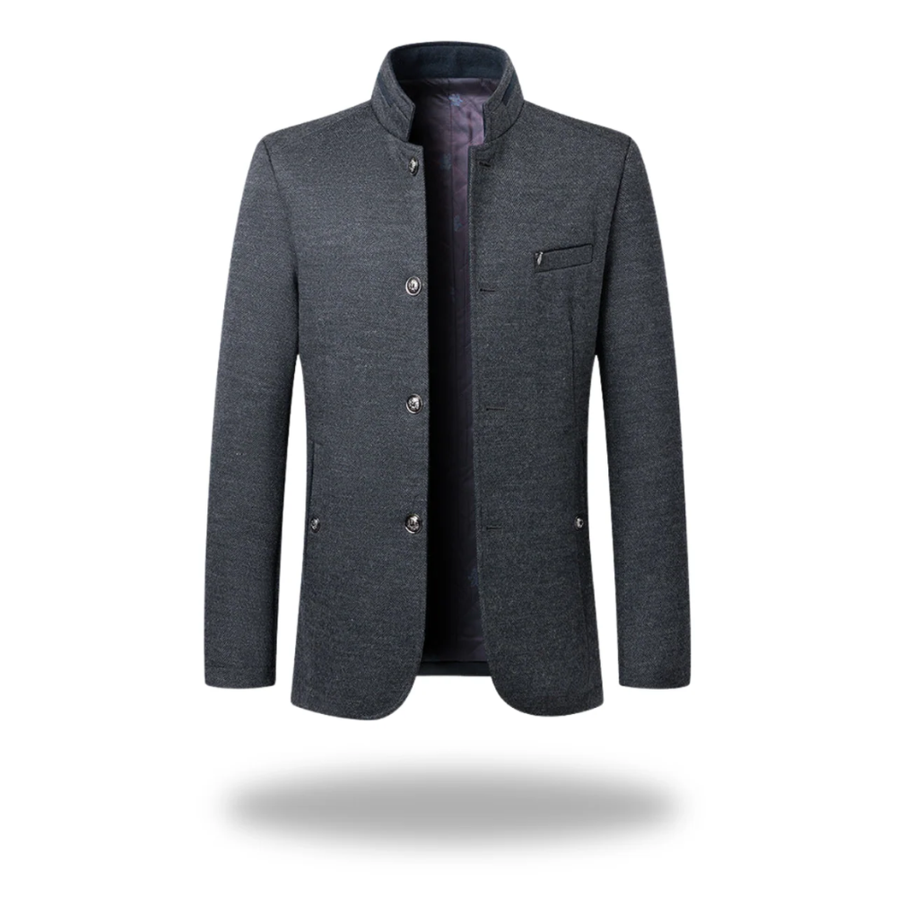 Blazer élégant coupe ajustée à revers crantés pour homme – Saint-Jean-de-Luz