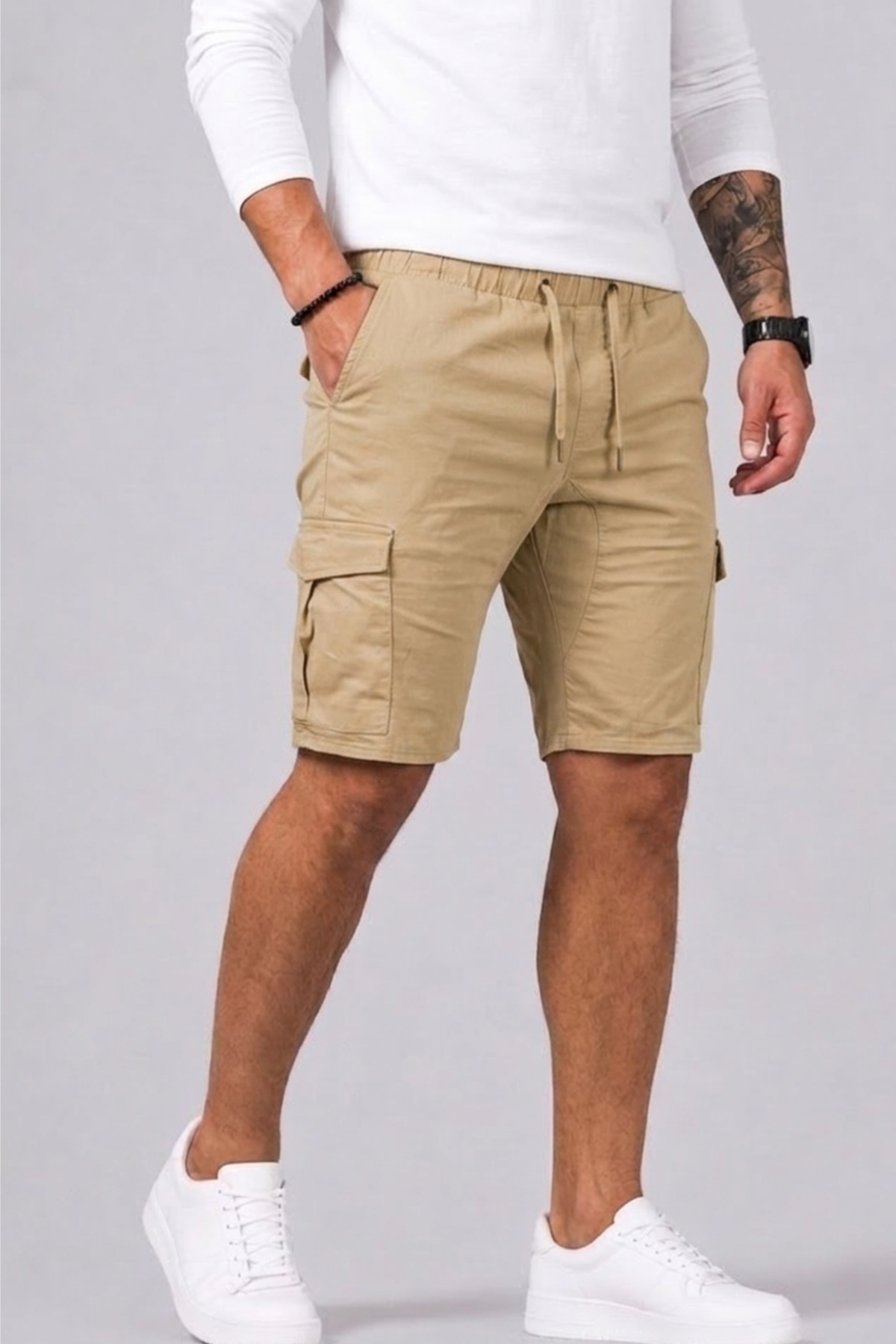 Short cargo coupe droite poches multiples pour l'été homme – Livarot