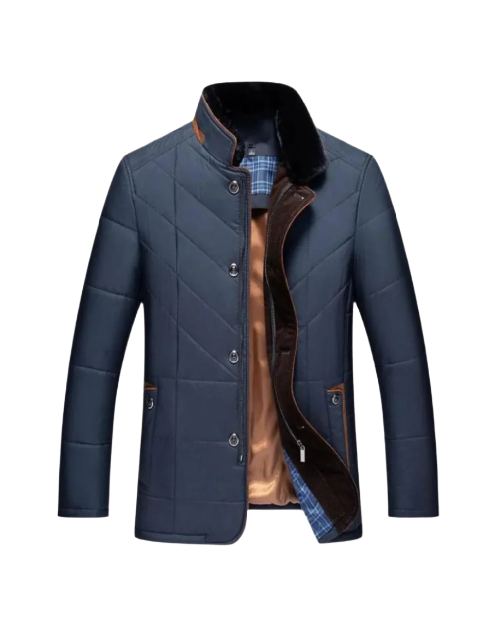 Veste matelassée à col montant