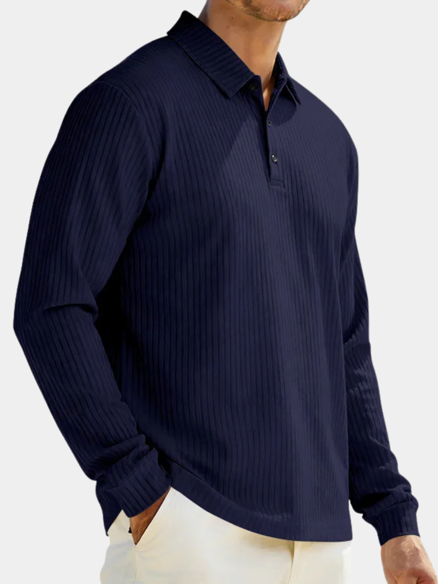 Polo à col et patte boutonnée