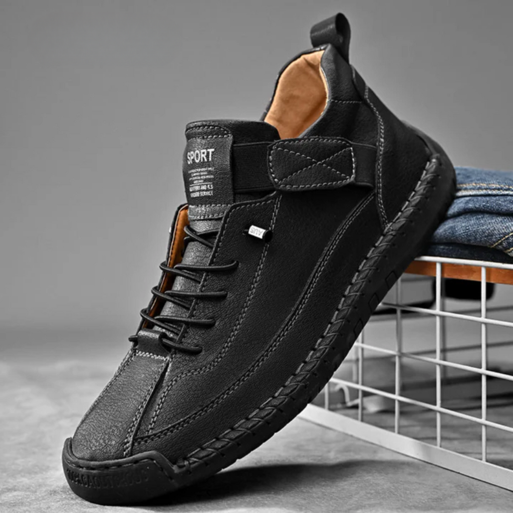 Chaussures à lacets en cuir souple confort orthopédique homme – Blaye