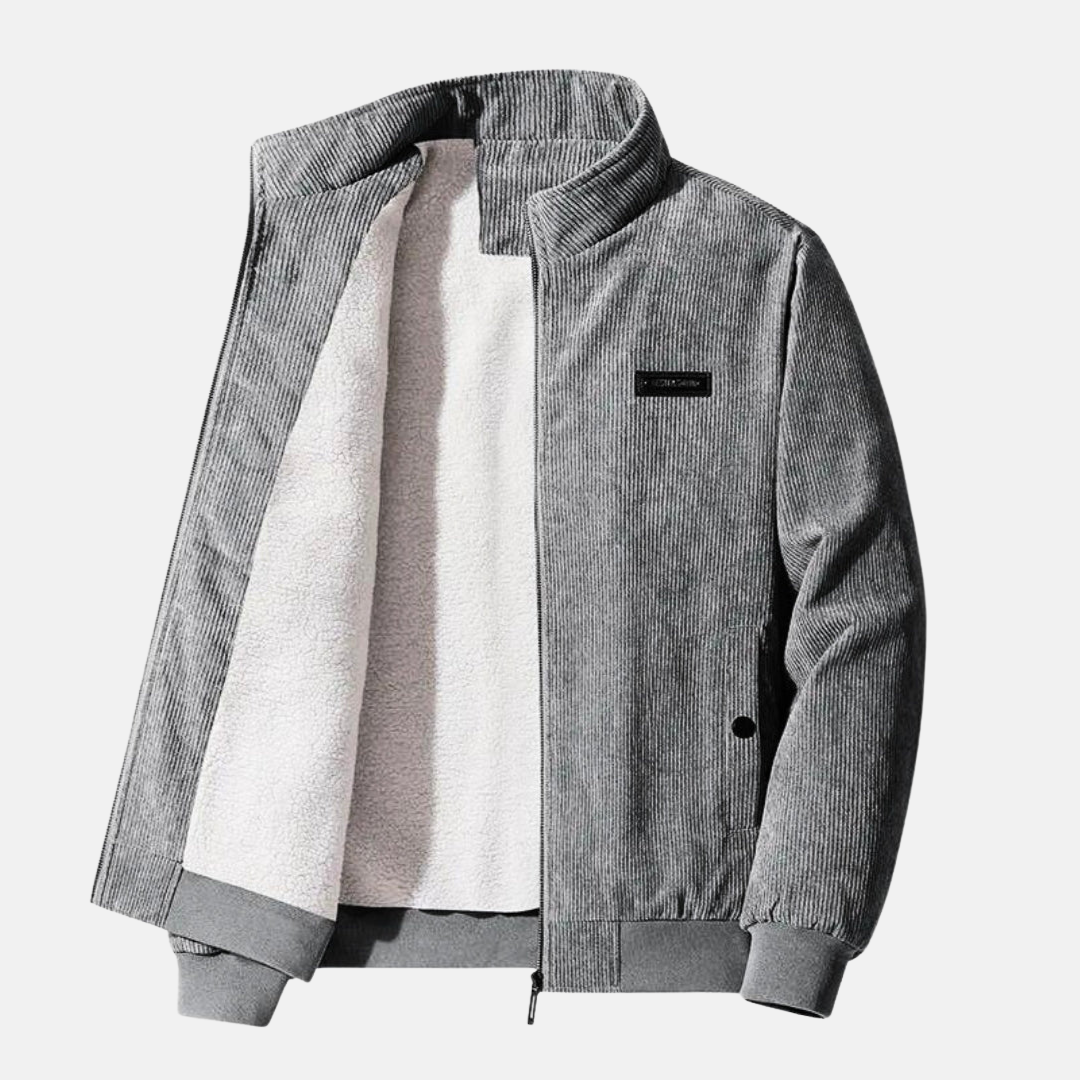 Veste rétro en velours côtelé