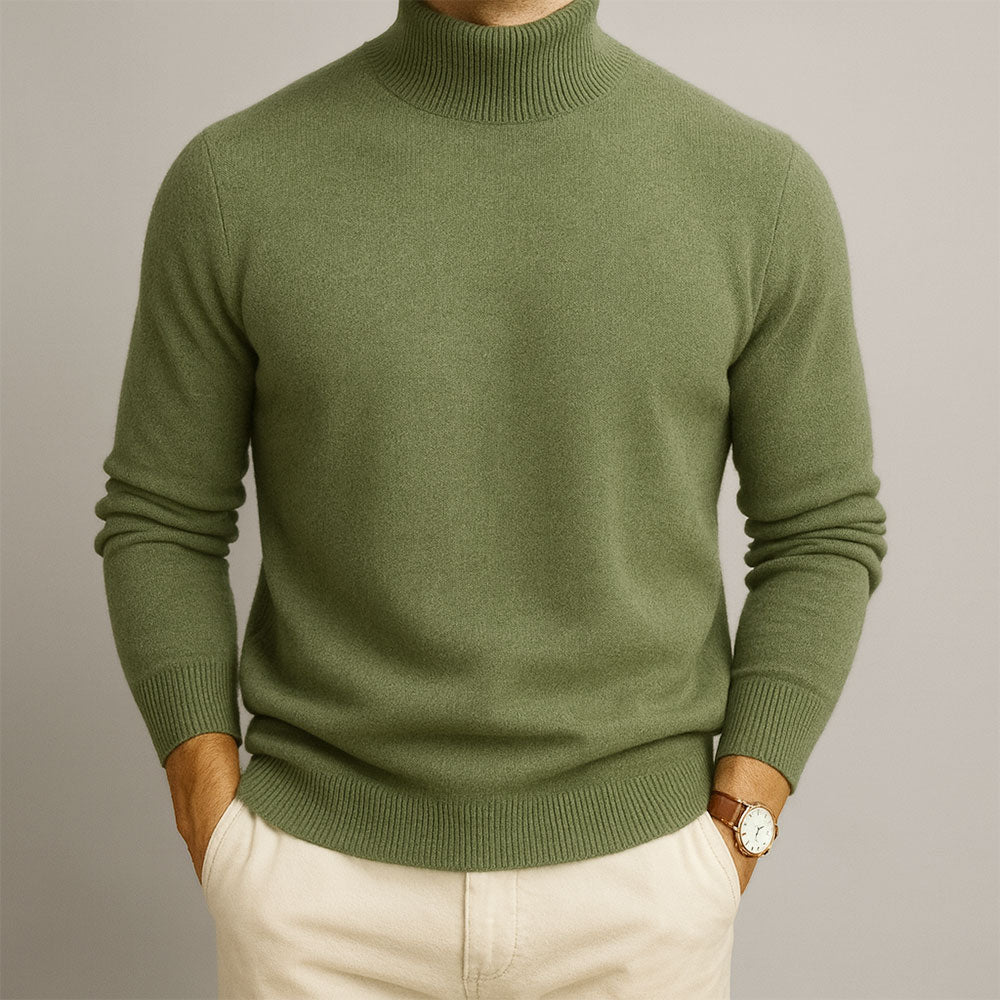 Pull col roulé en maille douce