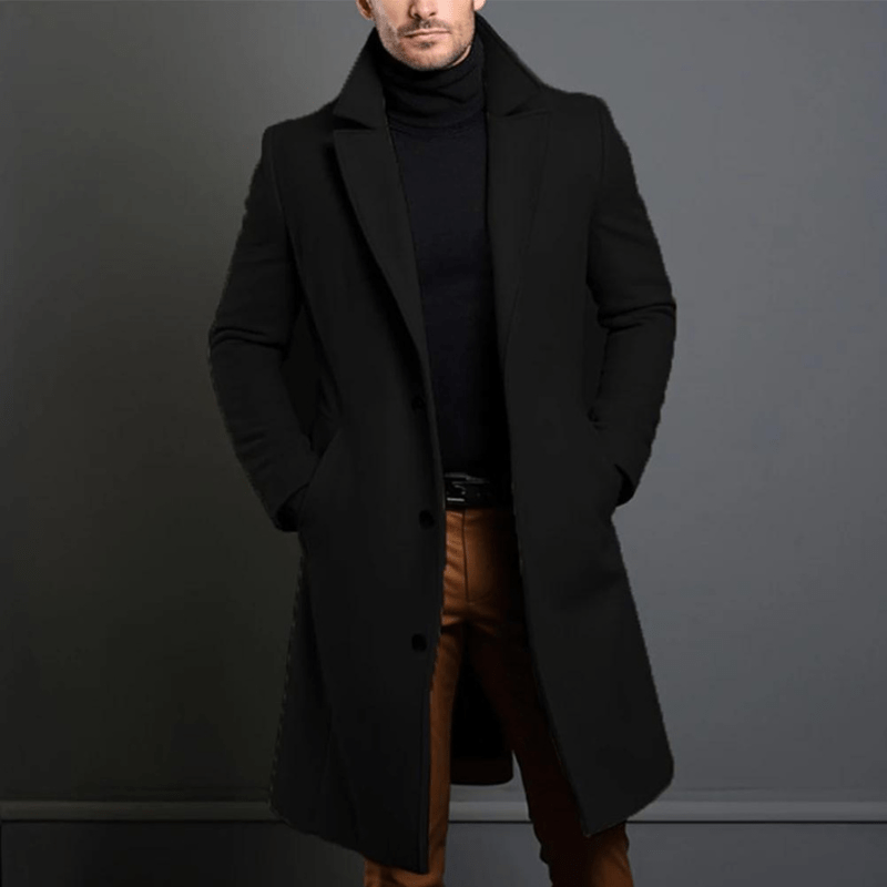 Manteau long d'hiver inspiration trench classique homme – Brézé