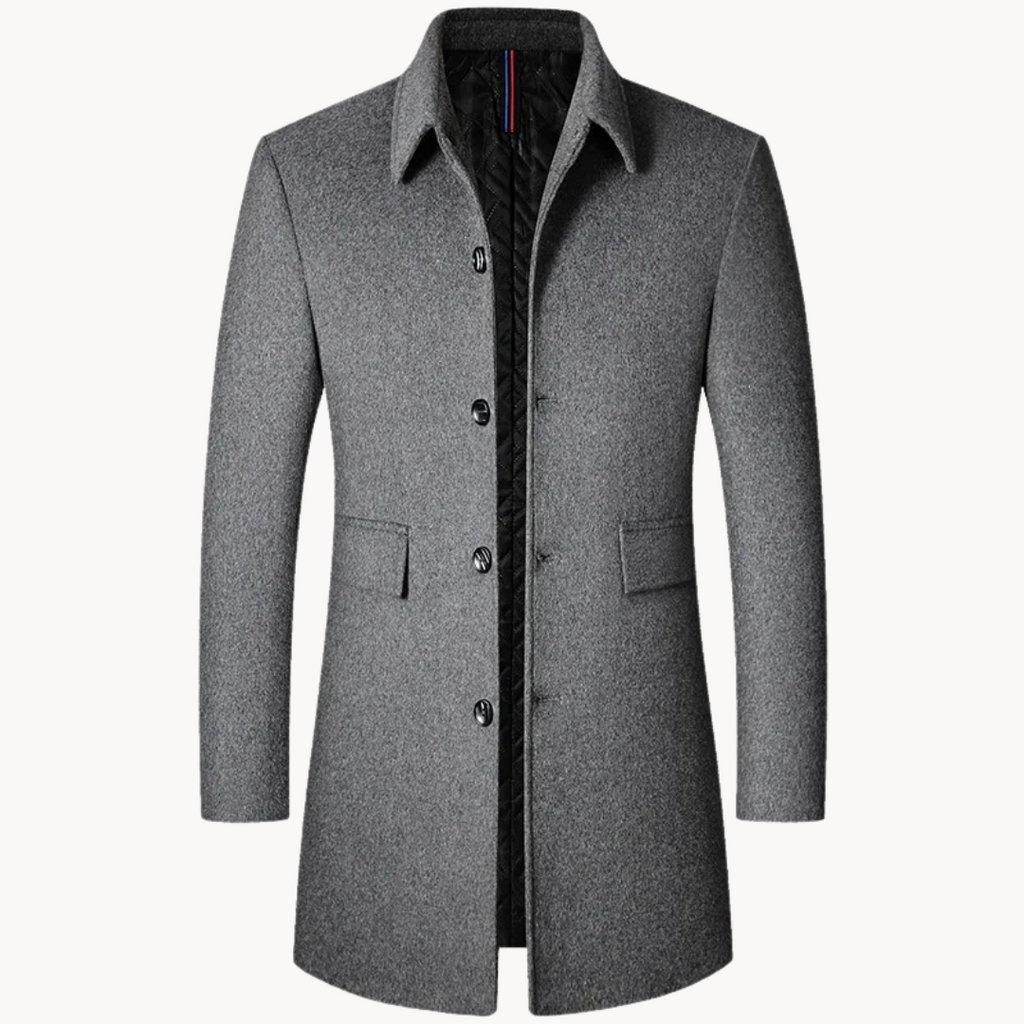 Manteau en laine coupe classique au chic discret homme – Blauvac