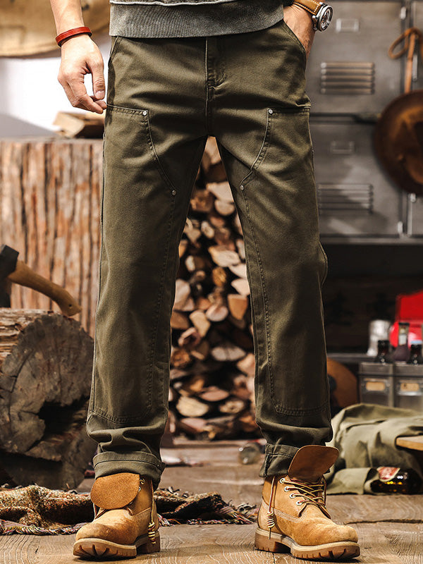 Pantalon utilitaire en coton coupe confortable liberté de mouvement homme – Ambarès