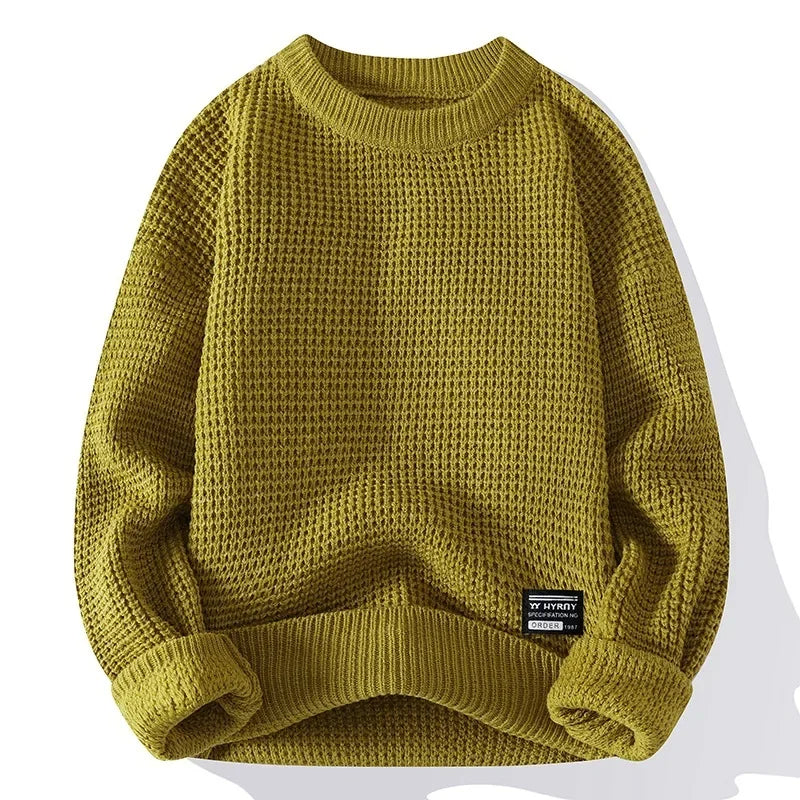 Pull en maille nid d'abeille texturée coupe confortable homme – Hossegor