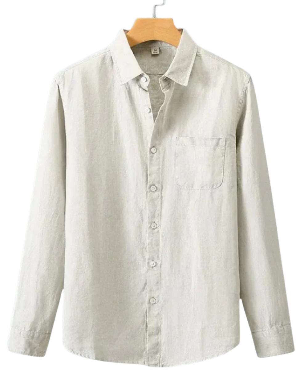 Chemise légère aspect lin décontractée