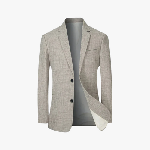 Blazer léger beige aspect lin