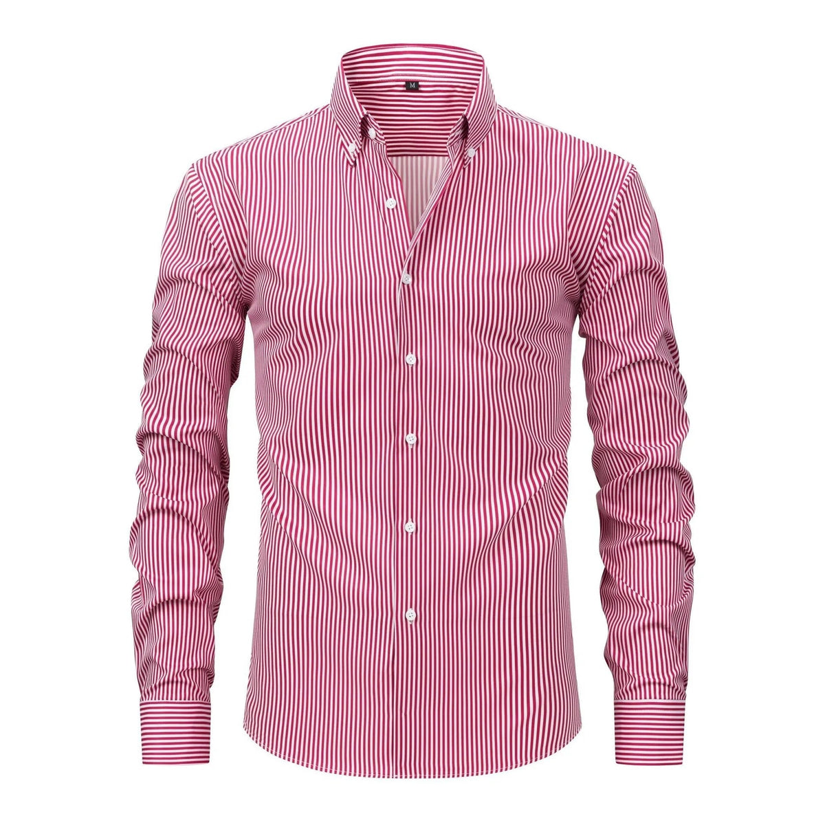 Chemise à rayures verticales coupe ajustée