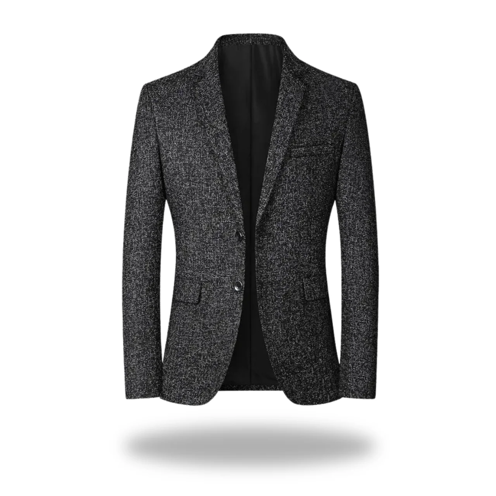 Blazer moucheté deux boutons poches à rabat