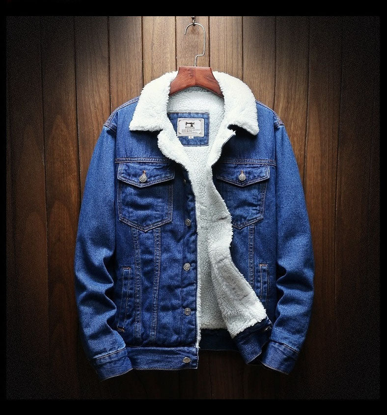 Veste en denim doublée fausse fourrure à la finition soignée homme – Breil