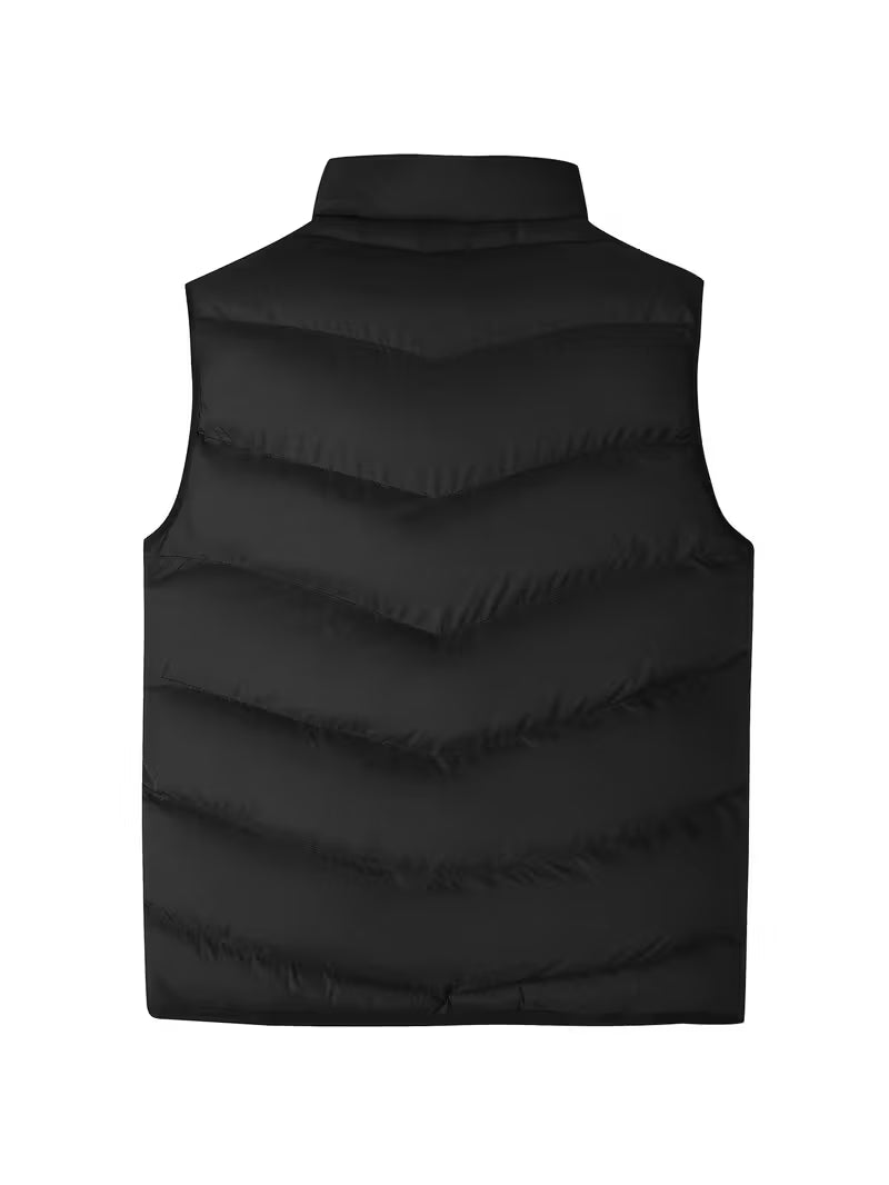 Gilet sans manches rembourré zippé