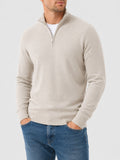 Pull en laine mérinos à col montant zippé douceur raffinée homme – Mérignac