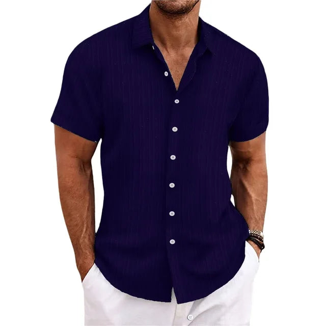 Chemise légère en lin respirant coupe élégante homme – Pont-Neuf
