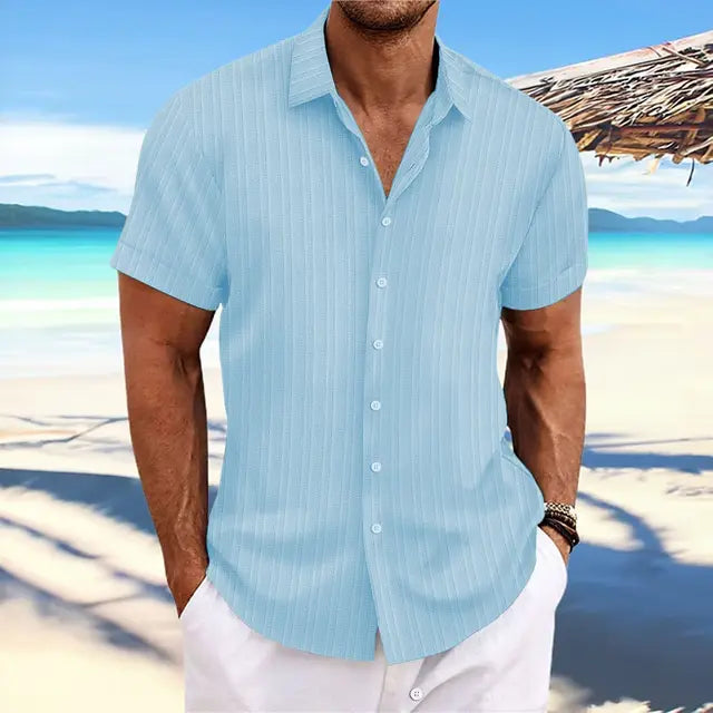 Chemise légère en lin respirant coupe élégante homme – Pont-Neuf