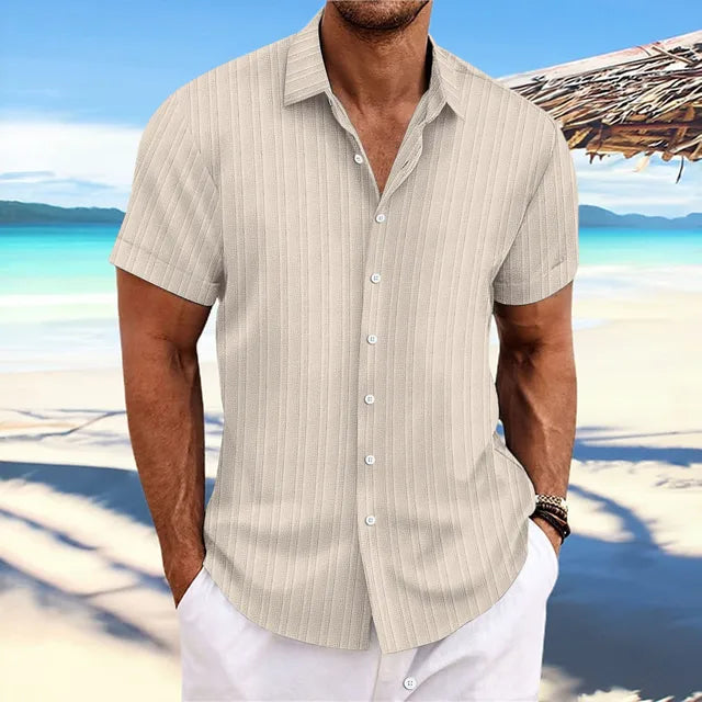 Chemise légère en lin respirant coupe élégante homme – Pont-Neuf